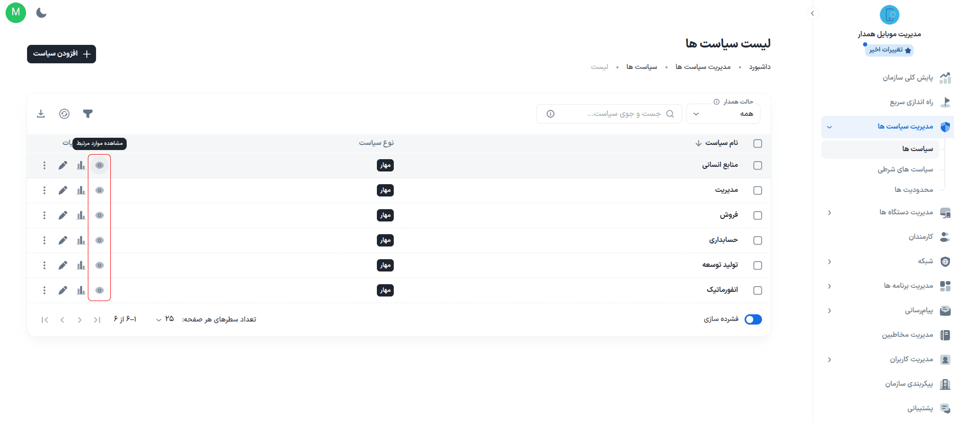 policy monitoring